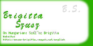 brigitta szusz business card